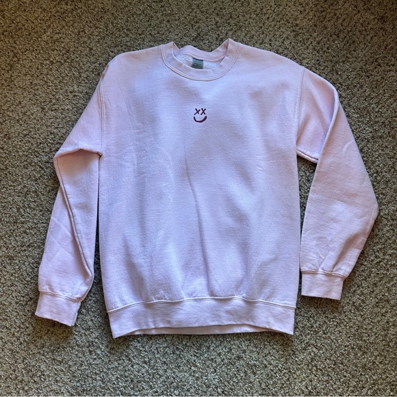 Louis Tomlinson Walls Pink Smiley Sweatshirt - Picture 2 of 5